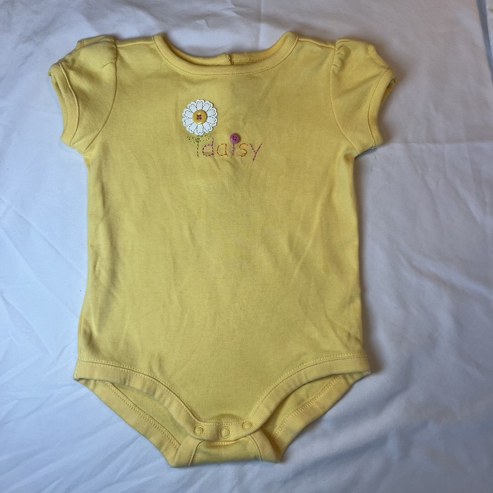 Gymboree Baby Daisy Flower Bodysuit‎ 3-6 Months Girl Vintage One Piece